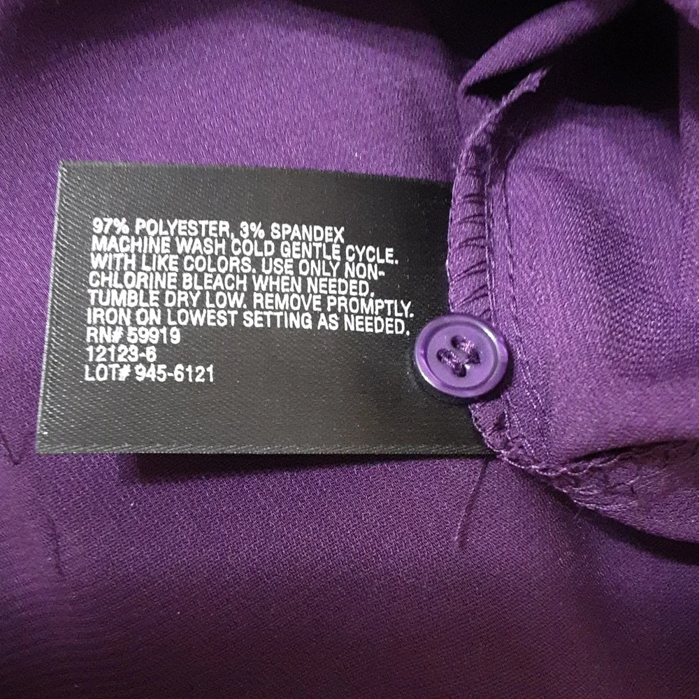 East 5th Purple Ruffled Blouse - Picture 10 of 10